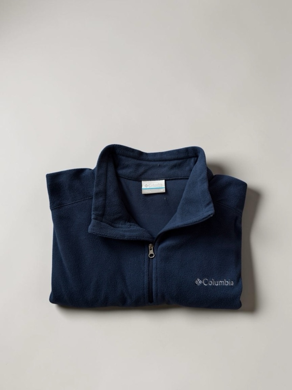 Columbia Navy Zip-Front Fleece Jacket
